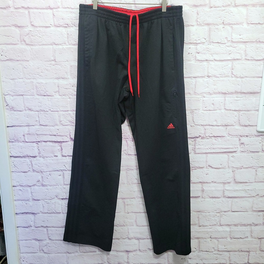 Adidas 3 Stripe Straight Leg Track Pants Men XL Performance Athletic Gorpcore